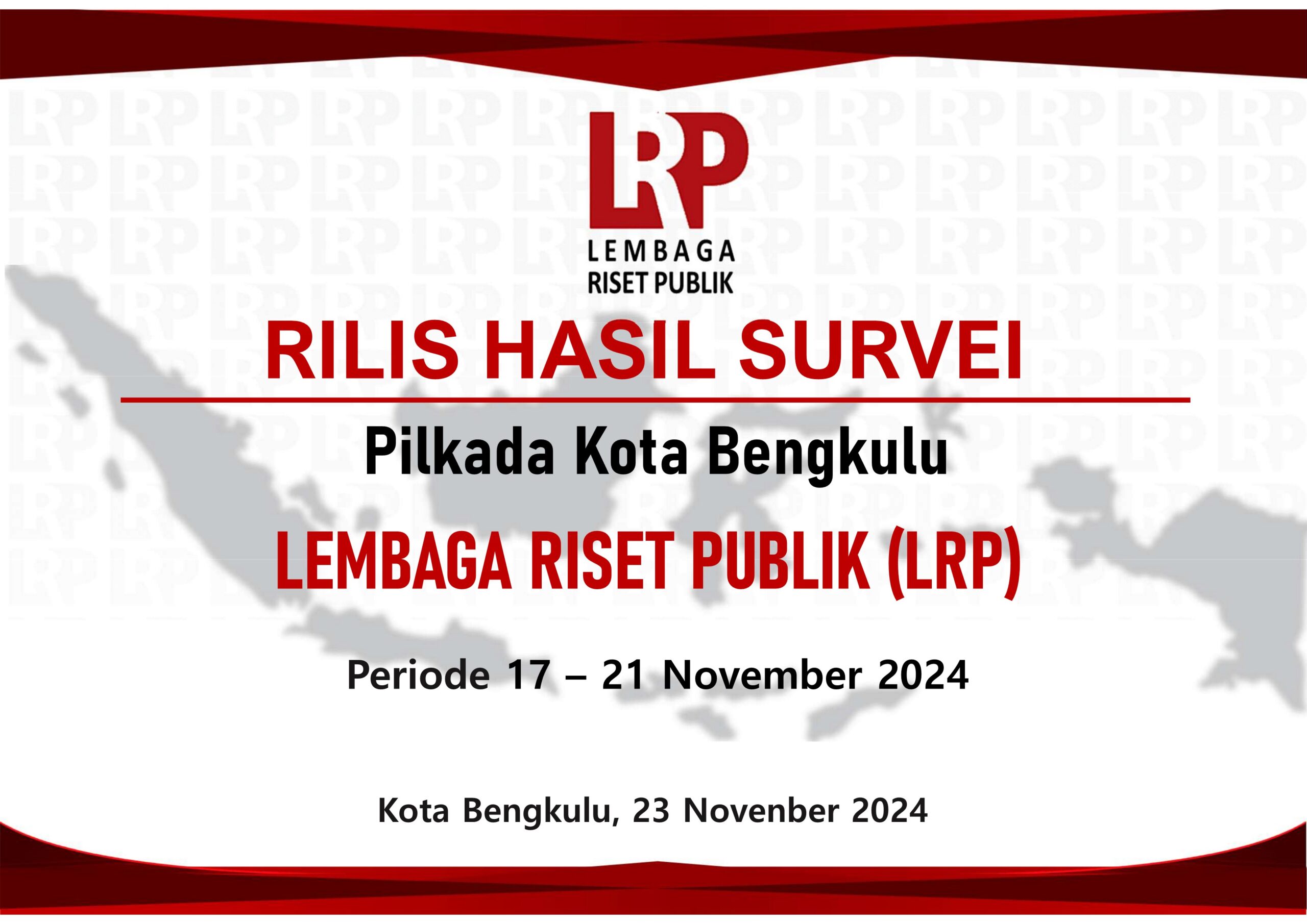 Hasil Survei Pilkada Kota Bengkulu November 2024